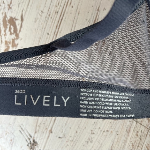 LIVELY The Smooth Lace No-Wire Push-Up Bra 36DD - Picture 5 of 5